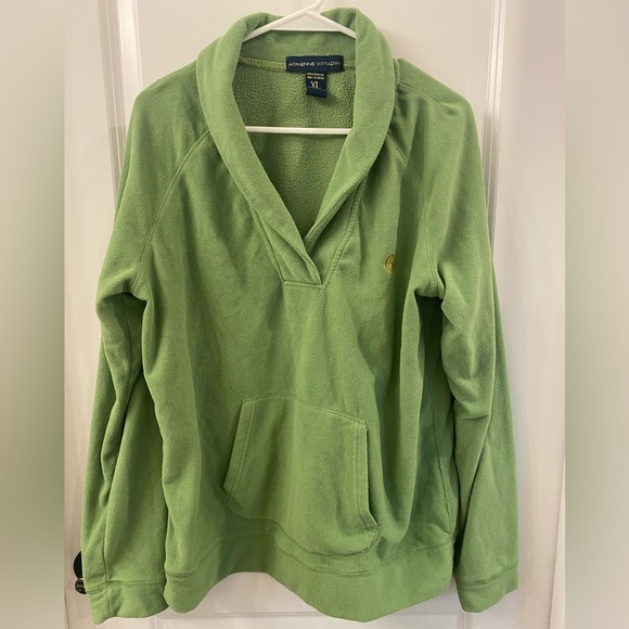 Adrienne Vittadini Tops - Vintage Adrienne Vittadini Green Fleece Pullover XL